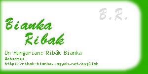 bianka ribak business card